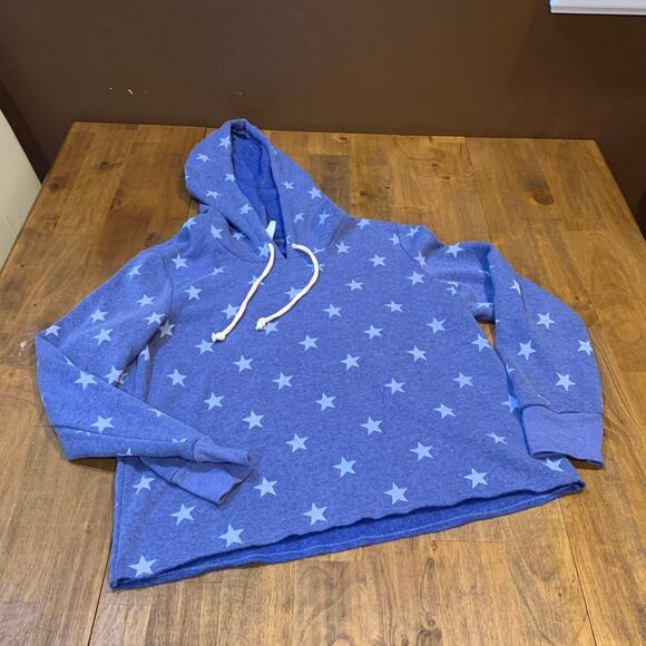 Alternative Earth Stars Blue Hoodie Sm Americana 4th of July Patriotic Americana - Picture 1 of 8